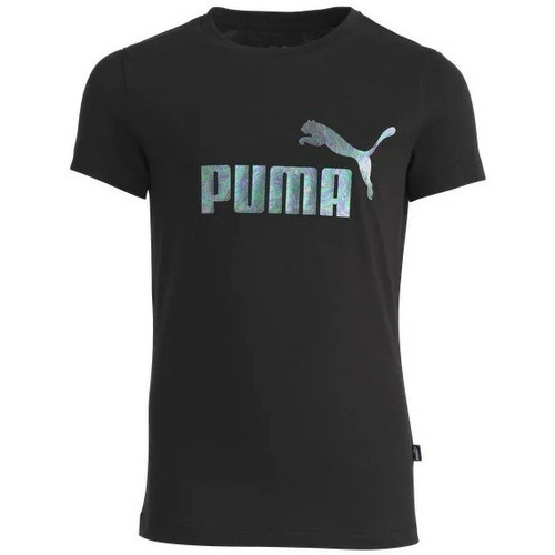 Vêtements Fille T-shirts manches courtes Puma TEE SHIRT  - Noir - 140 Noir