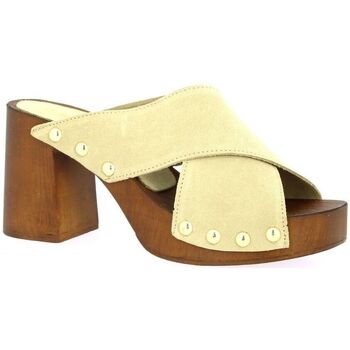 Chaussures Femme Mules Sandro Rosi Mules cuir velours Beige