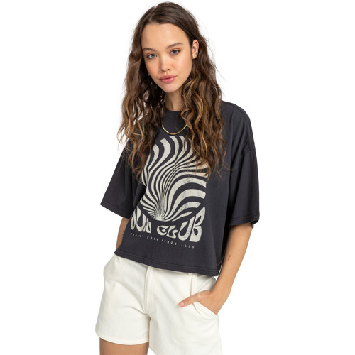 Vêtements Femme logo-print crew-neck sweatshirt Blu Billabong Sun Club Noir