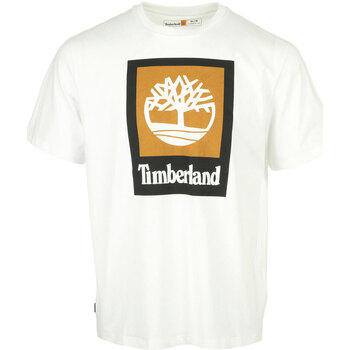 Vêtements Homme T-shirts manches courtes Timberland Colored Short Sleeve Tee Blanc