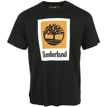 Vêtements Homme T-shirts manches courtes Timberland Colored Short Sleeve Tee Noir