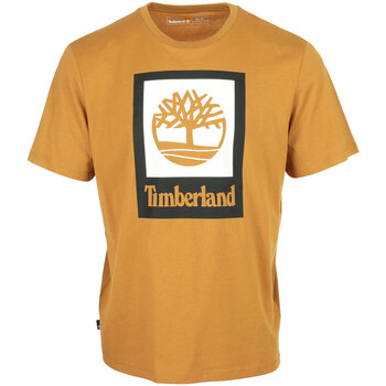 Vêtements Homme T-shirts manches courtes Timberland Colored Short Sleeve Tee Jaune