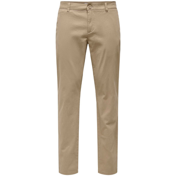 Vêtements Homme Chinos / Carrots Only & Sons  22026606 Beige