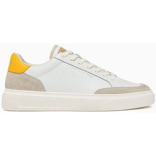 Chaussures Homme Baskets mode Crime London ECLIPSE 17674-PP6 WHITE YELLOW Blanc
