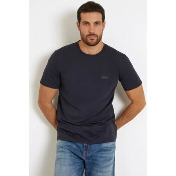 Vêtements Homme T-shirts & Polos Guess M4GI70 KC9X0 BASIC PIMA-G7V2 SMART BLUE Bleu