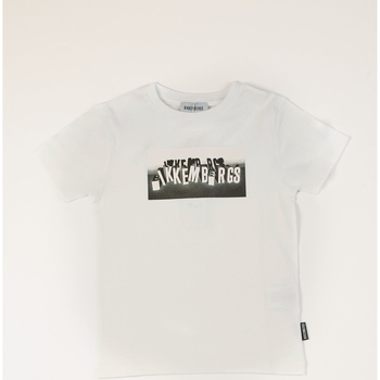 Vêtements Garçon T-shirts & Polos Bikkembergs T-shirt enfant  en coton avec logo Blanc