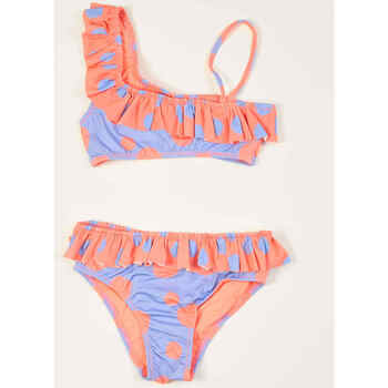 Vêtements Fille Maillots / Shorts de bain F * * K Maillot de bain bikini asymétrique  pour fille Multicolore