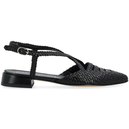 Chaussures Femme Sandales et Nu-pieds Pon´s Quintana Sandale  Sonia en cuir tressé noir Autres