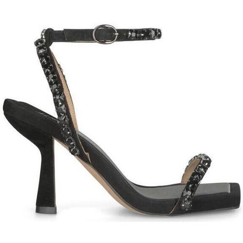 Chaussures Femme Sandales et Nu-pieds Sweats & Polaires V240531 Noir