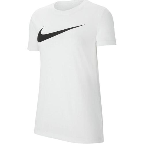 Vêtements Femme T-shirts manches courtes Nike W nk df park20 ss tee hbr Blanc