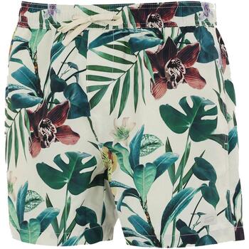 Vêtements Homme Maillots / Shorts de bain Oxbow Volley short imprime floral Blanc