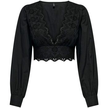Vêtements Femme Débardeurs / T-shirts sans manche Only 15313170 LOU-BLACK Noir