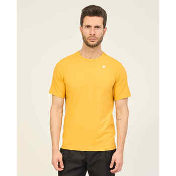 Vêtements Homme T-shirts & Polos K-Way Adame t-shirt col rond avec logo Jaune