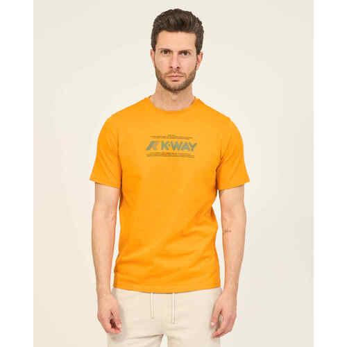 Vêtements Homme T-shirts & Polos K-Way T-shirt col rond  Odom avec logo Orange