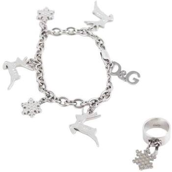 Montres & Bijoux Femme Bracelets D&G Lot bracelet et bague argent Argent