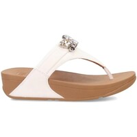 Chaussures Femme Tongs FitFlop PANTOUFLE  LULU JEWEL-DELUXE TOE-POST CUIR BLANC Blanc