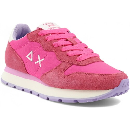 Chaussures Femme Bottes Sun68 Ally Solid Sneaker Donna Fuxia Z34201 Rose