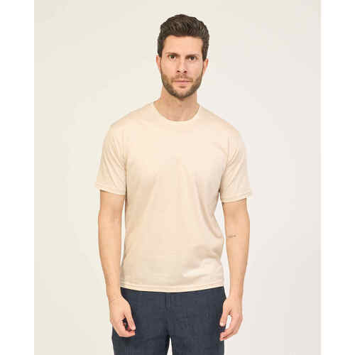 Vêtements Homme T-shirts & Polos Sette/Mezzo T-shirt col rond homme Settemezzo Jaune