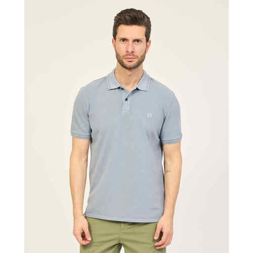Vêtements Homme Polos manches courtes Ecoalf Polo homme  en coton avec logo sur la poitrine Bleu