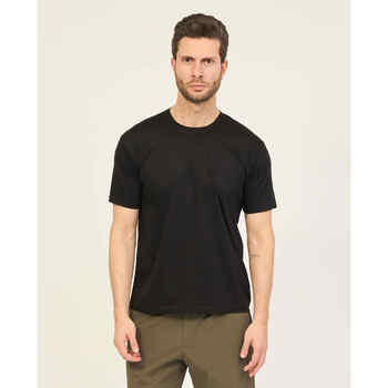 Vêtements Homme T-shirts & Polos Sette/Mezzo T-shirt col rond homme Settemezzo Noir
