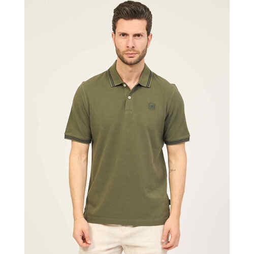 Vêtements Homme T-shirts & Polos Bugatti Polo homme  en coton avec 2 boutons Vert