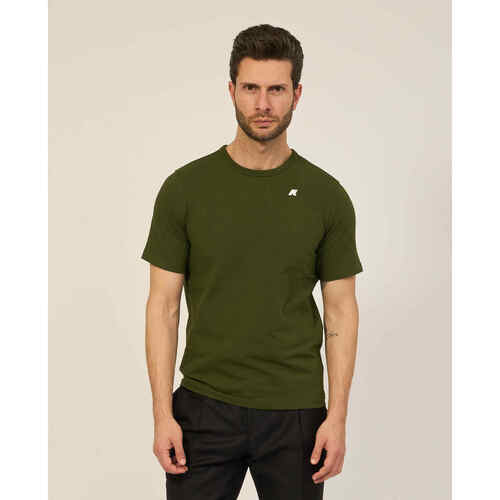 Vêtements Homme T-shirts & Polos K-Way Adame t-shirt col rond avec logo Vert