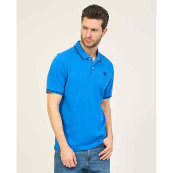 Vêtements Homme T-shirts & Polos Bugatti Polo homme  en coton avec 2 boutons Bleu