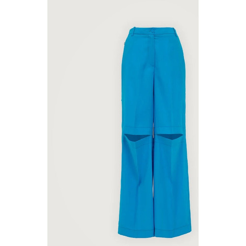Vêtements Femme Pantalons Jijil Pantalon palazzo femme  avec détails ajourés Bleu
