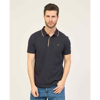 Vêtements Homme T-shirts & Polos Sette/Mezzo Polo homme SetteMezzo en coton avec 2 boutons Noir