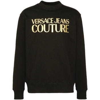 Versace Jeans Couture Logo Thick Foil Sweatshirt Noir
