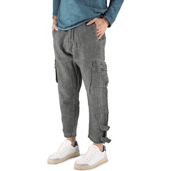 Vêtements Homme Jeans Never Enough Pantalon cargo en lin Vert