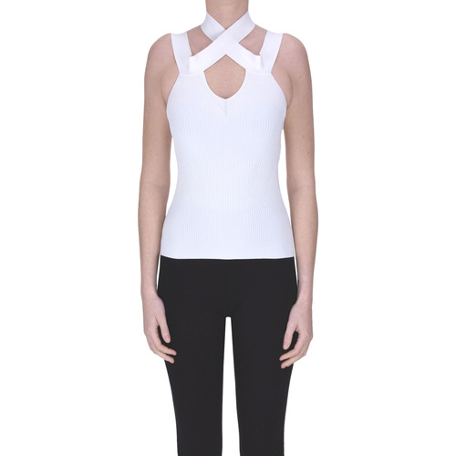 Vêtements Femme Débardeurs / T-shirts sans manche D.exterior TPT00003125AE Blanc