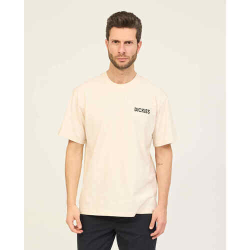 Vêtements Homme T-shirts manches courtes Dickies T-shirt à col rond  en coton avec logo Beige