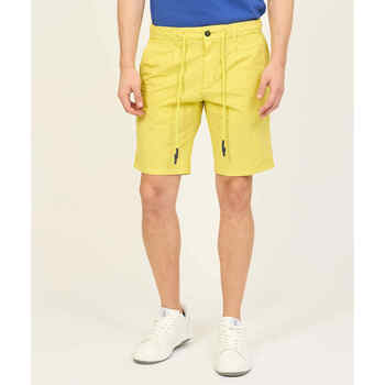 Vêtements Homme Shorts / Bermudas Yes Zee Short homme , modèle chino Jaune