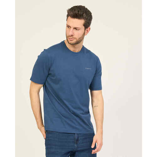 Vêtements Homme T-shirts manches courtes Bugatti T-shirt homme  en coton avec logo Bleu