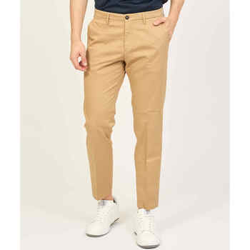 Vêtements Homme Pantalons Sette/Mezzo Pantalon style capri SetteMezzo en coton Beige