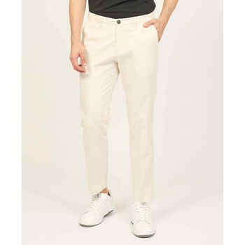 Vêtements Homme Pantalons Sette/Mezzo Pantalon style capri SetteMezzo en coton Blanc