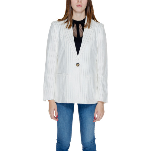 Vêtements Femme Vestes / Blazers Only ONLOLA-CARO L/S LINEN BLAZER CC TLR - 15279507 Blanc