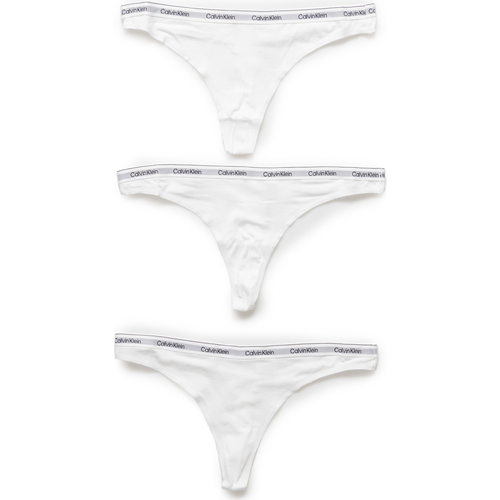 Sous-vêtements Femme Culottes & slips Calvin Klein Jeans 3 PACK (LOW-RISE) 000QD5209E Blanc