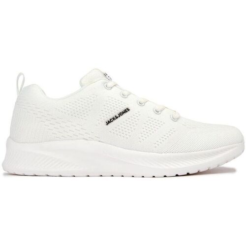 Chaussures Homme Baskets mode Jack & Jones Croxley Knit Baskets Style Course Blanc