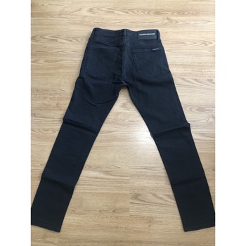 Vêtements Homme Jeans slim trainers calvin klein jeans vulcanized flatform laceup l yw0yw00366 triple black Jeans Calvin Klein Noir
