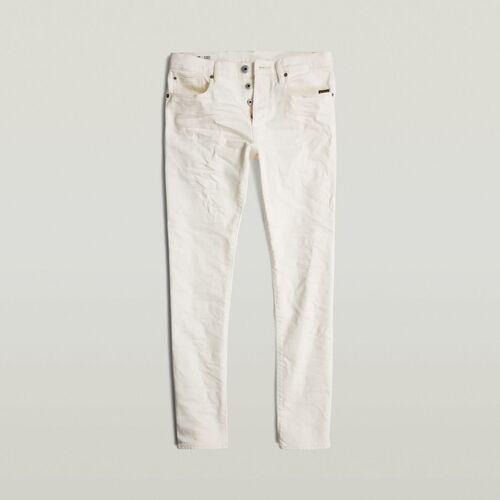 Vêtements Homme Pantalons G-Star Raw 51001 D552 - 3301 SLIM-G643 3D LT CHALK GD Blanc