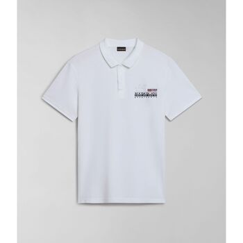 Vêtements Homme T-shirts & Polos Napapijri E-COLVILLE NP0A4HPX-002 BRIGHT WHITE Blanc