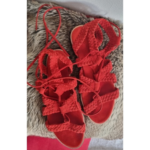 Chaussures Femme Sandales et Nu-pieds Calvin Klein Jeansn Sandalettes rouge Melvin&Hamilton Rouge