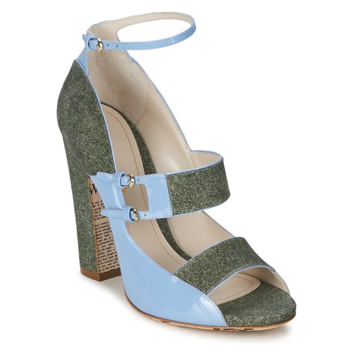 Chaussures Femme Sandales et Nu-pieds John Galliano A54250 Bleu / Vert