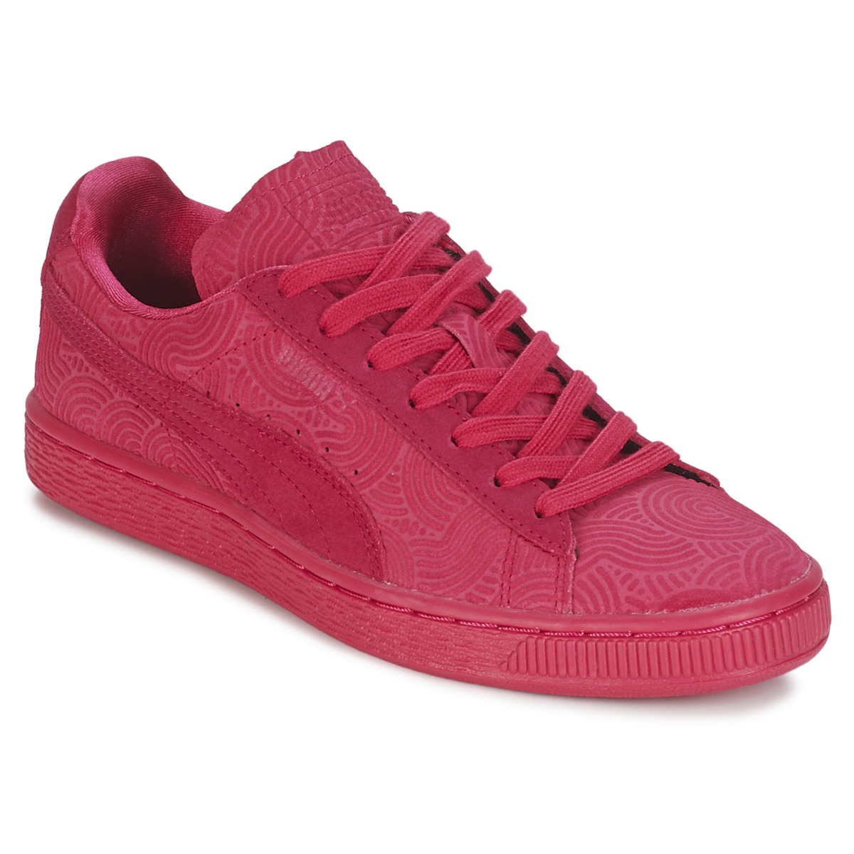 Chaussures Femme Baskets basses Puma SUEDE CLASSIC + COLORED WN'S Rouge