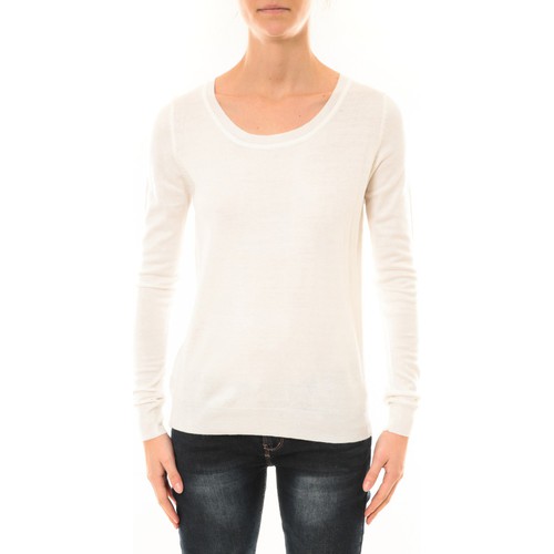 Nina Rocca Pull MC7033 blanc Blanc - Vêtements Pulls Femme 11,20 €
