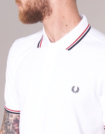 Fred Perry THE FRED PERRY SHIRT Blanc / Rouge