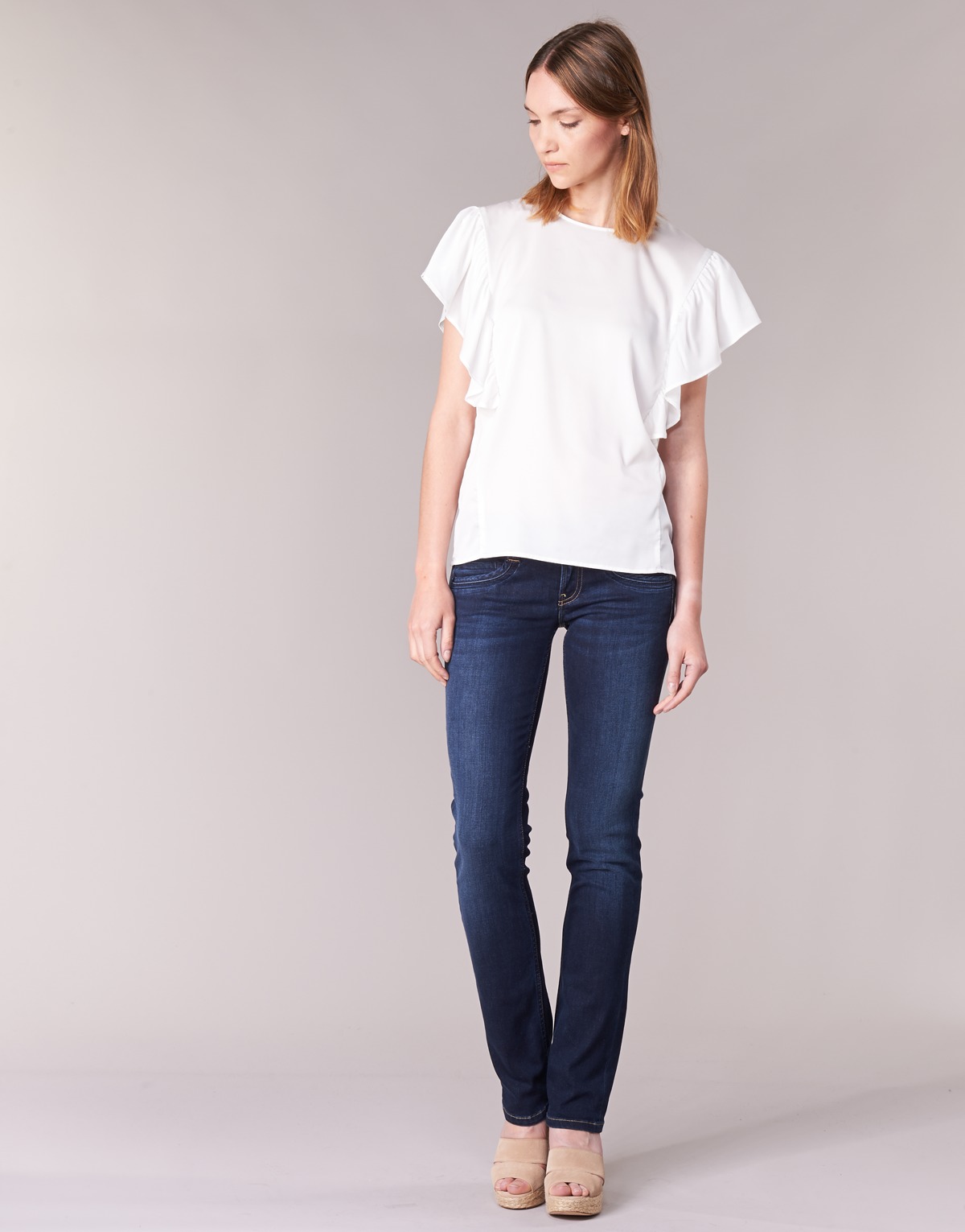 Vêtements Femme Jeans with droit Pepe jeans with GEN Bleu H06