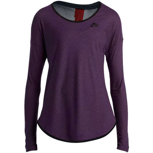 Nike Tee-shirt Ls Violet - Vêtements T-shirts & Polos Femme 43,00 €